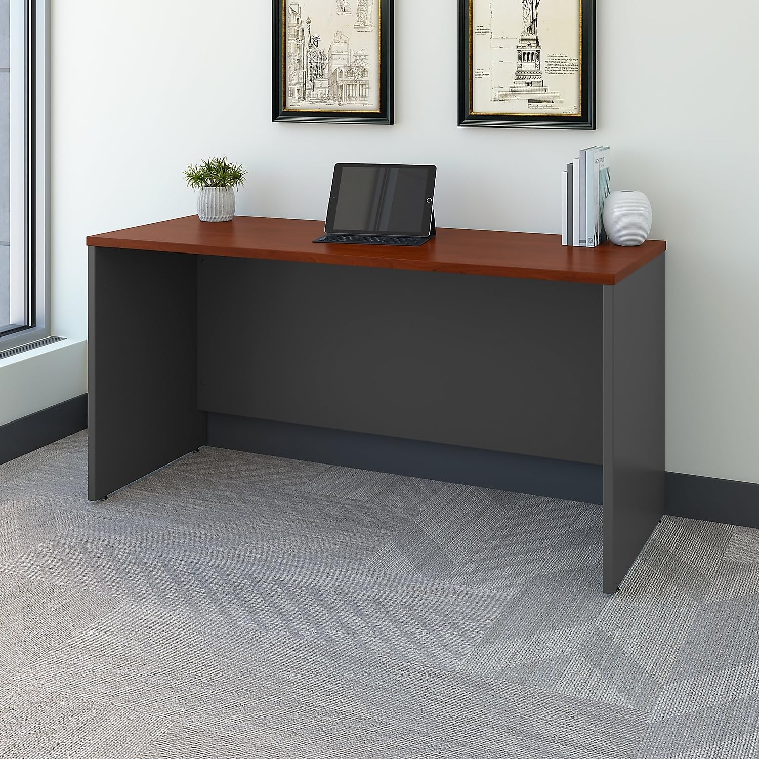 Series C Credenza Desk, Computer Table for Home or Professional Office