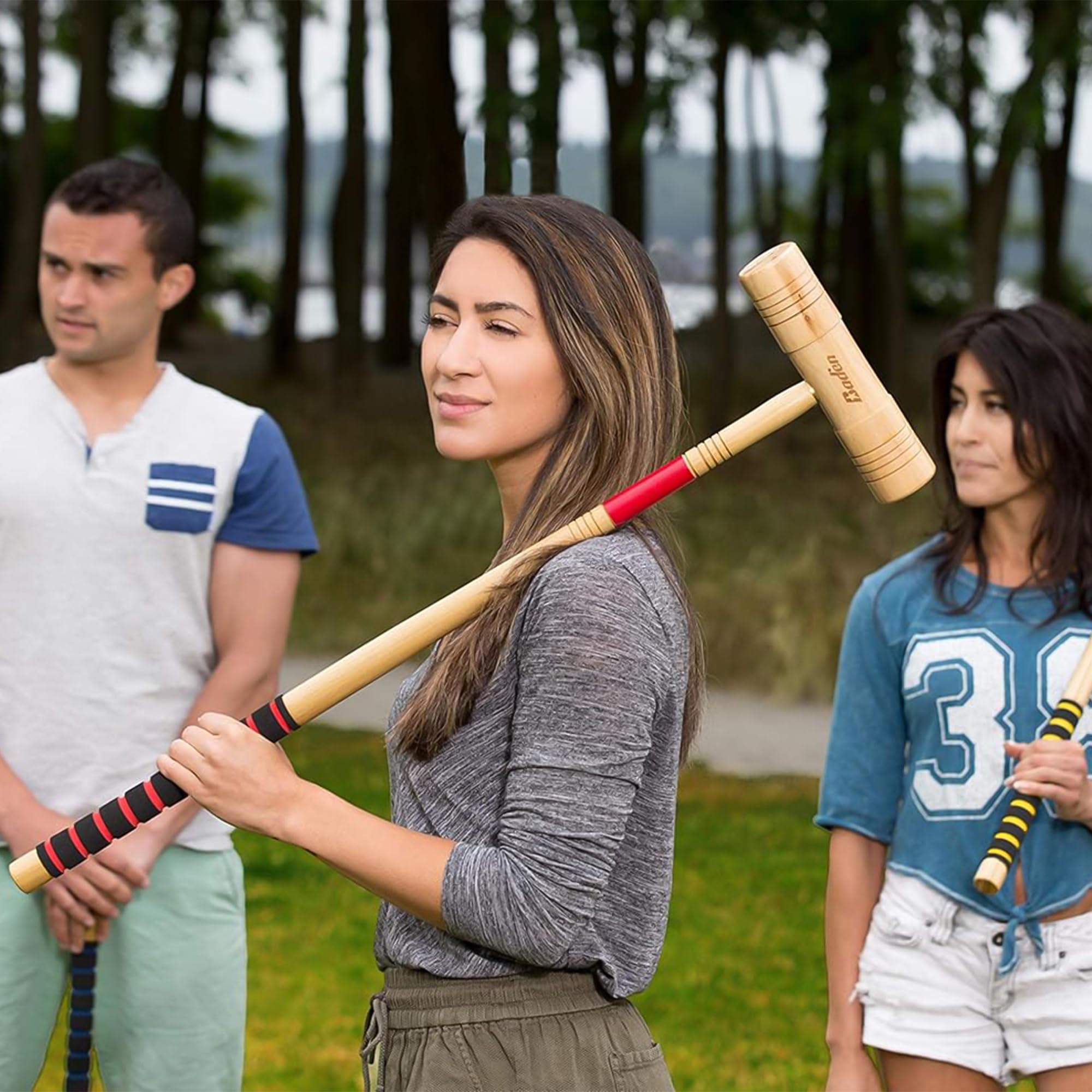 6-Player Champions Croquet Set with Soft Grip Handles