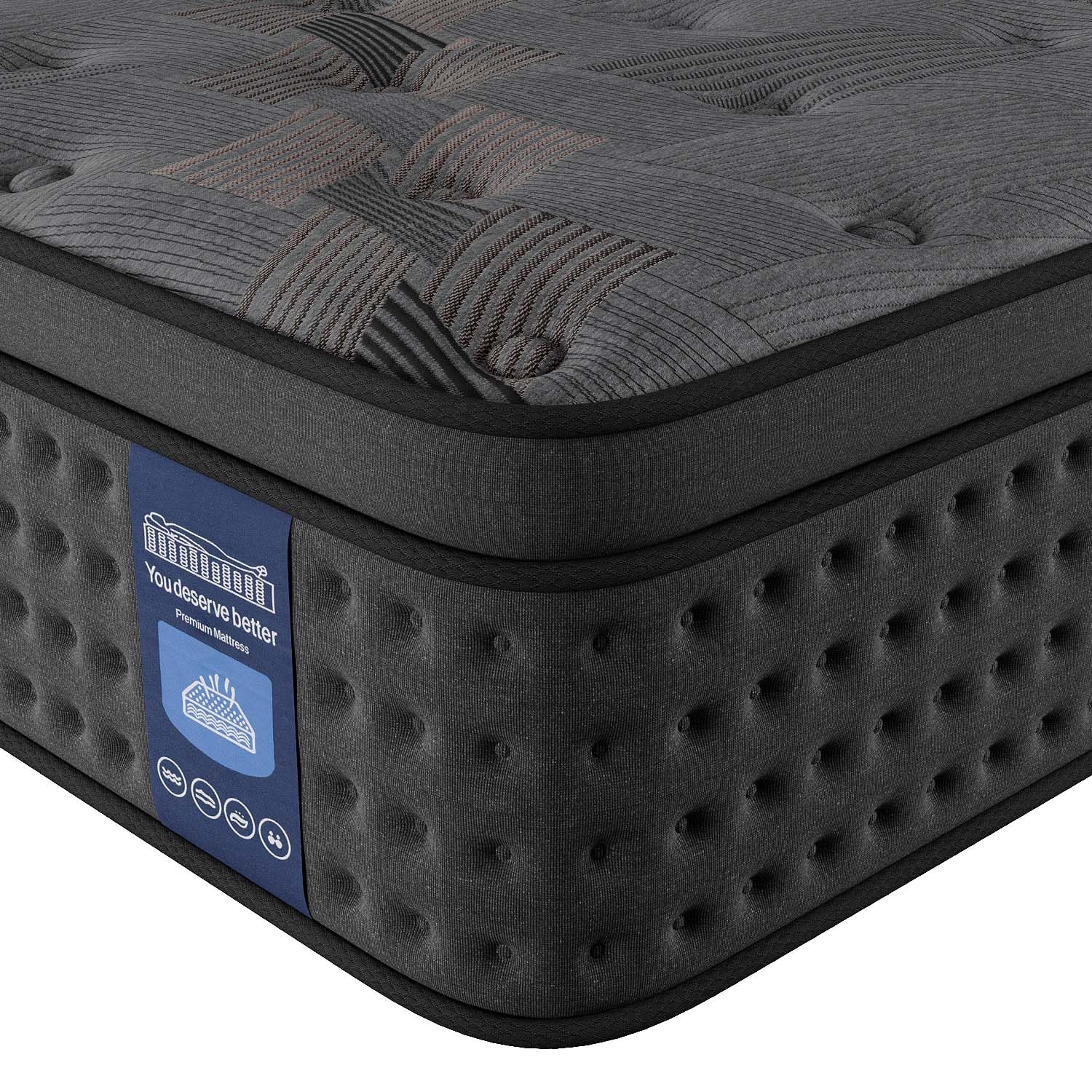 Queen Mattress,10 Inch Hybrid Queen Mattresses with Memory Foam & Pocket Spring