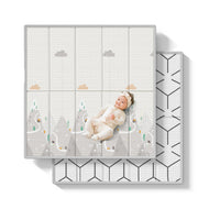 Baby Play Mat, 59"x59" Foldable & Reversable Large Baby Mat, 0.4" Thick Waterproof Foam