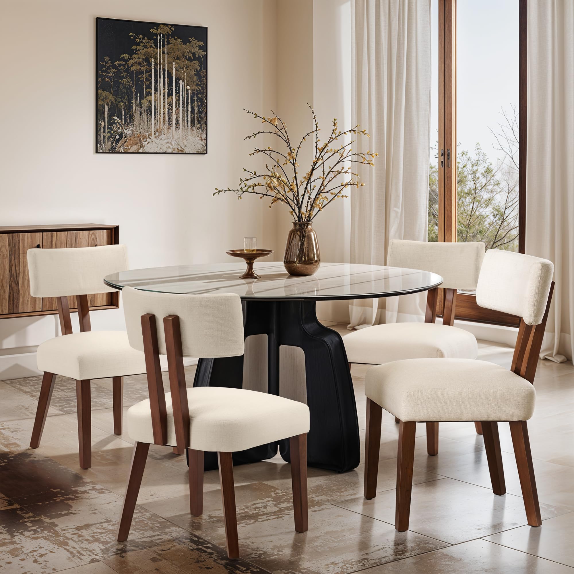 Mid Century Modern Dining Chairs Set of 4