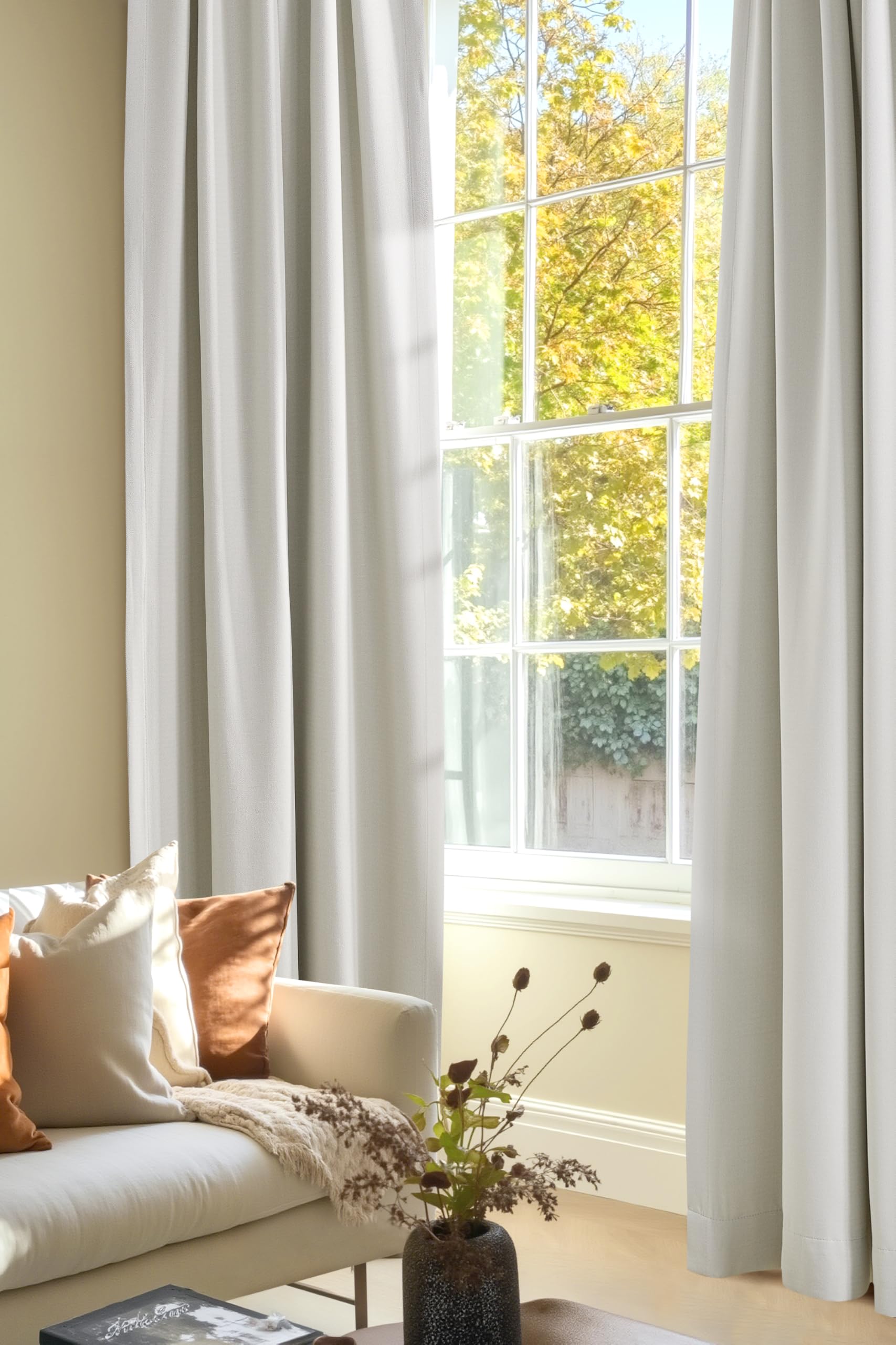 Linen Curtains for Bedroom 84 inches Long