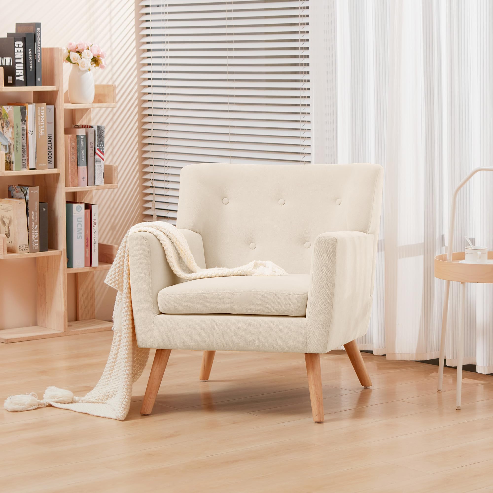 Accent Chair, Sherpa Arm Chair for Living Room