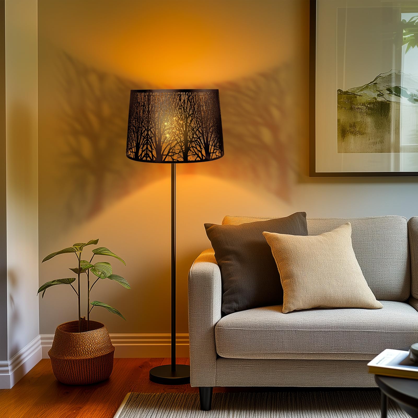 Large Lamp Shades, Alucset Drum Big Lampshades for Table Lamp and Floor Light,