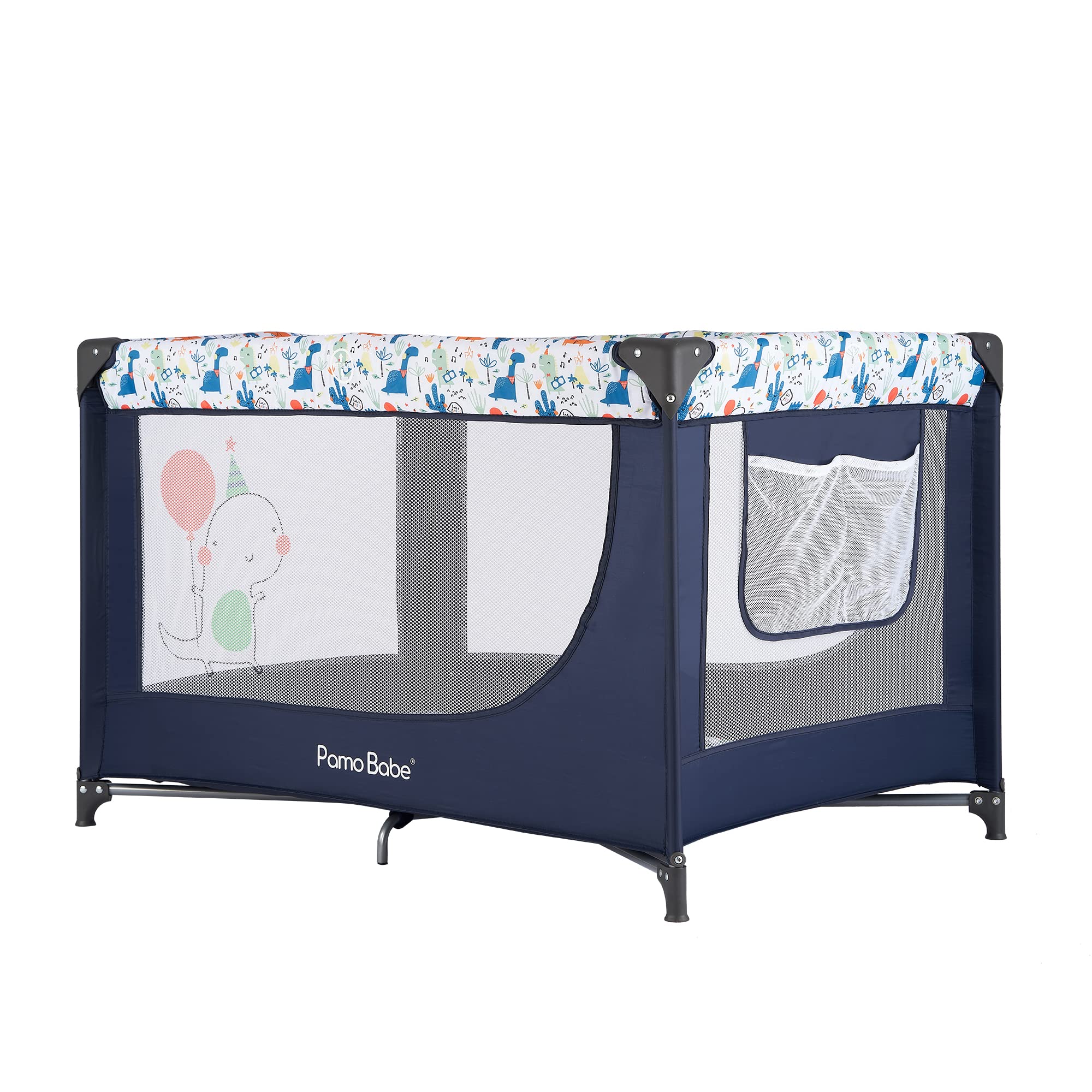 Babe Travel Foldable Portable Bassinet Baby Infant Comfortable Play Yard Crib