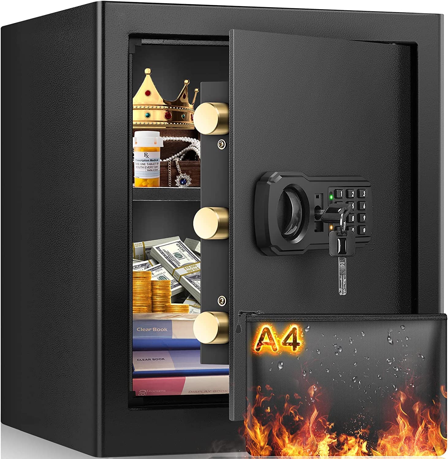 2.8 Cu Ft Large Fireproof Safe Boxes for Home Use