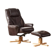 Recliner Chair with Ottoman, 360° Swivel Reclining for Living Room Bedroom