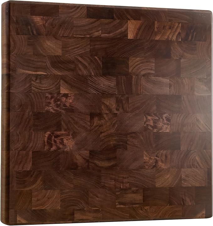 American Black Walnut Wood Cutting Board 20"x15"x2"(Large and Thick) for Kitchen
