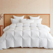 Goose Feather Down Fiber Comforter King Size, All Season Duvet Insert