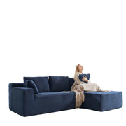 104''Sectional Cloud Couch with L Shaped Chaise