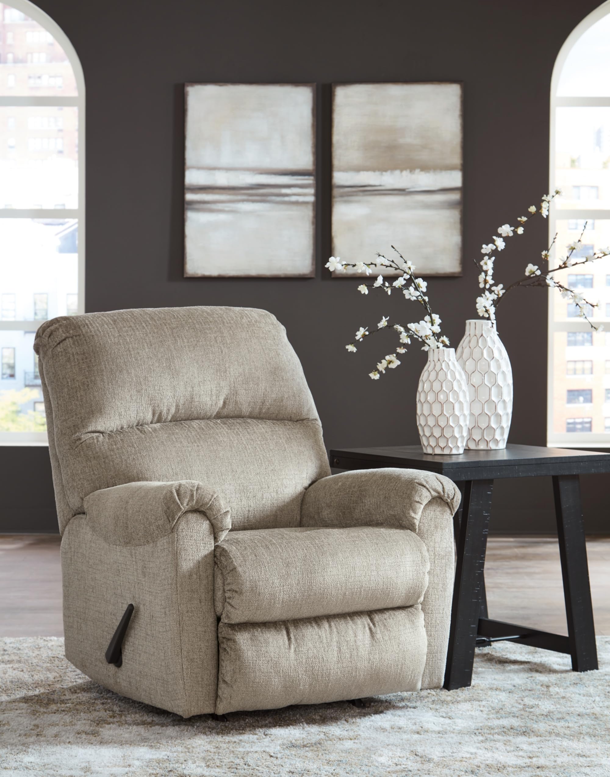 Stonemeade Casual Manual Rocker Recliner, Light Brown