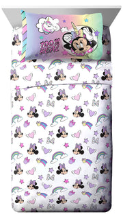 Minnie Mouse Unicorn Dreams 11-Piece Full Bedding Bundle- Includes Bed Set