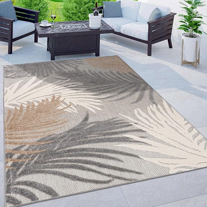 Lucca Contemporary Floral Indoor/Outdoor Area Rug 7'10" x 10' Multi