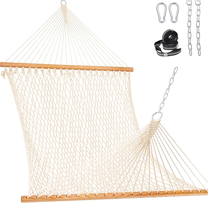 Double Rope Hammock, 2 Person Traditional Outdoor
