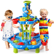 3 in 1 Water Table for Toddlers 3-5 4-8, Summer Outdoor Beach Outside Backyard