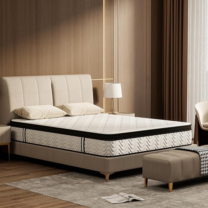 Queen Mattress 12 Inch, Queen Size Memory Foam Mattress in a Box