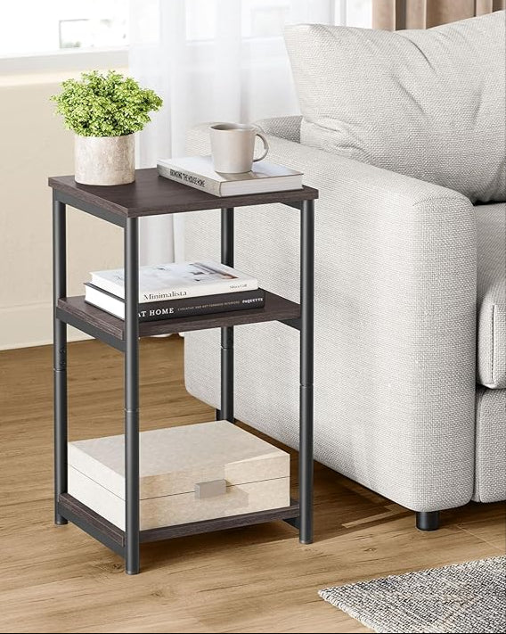 Side Table, Small End Table, Tall Nightstand for Living Room