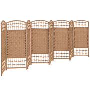 3 ft. Short Fiber Weave Folding Screen - Natural - 8 Panels