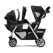 Together Double Stroller - Minerale | Black/Silver