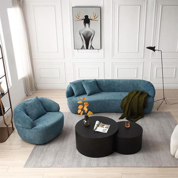 102.36" Curved Sectional Sofa Modern Couch,living room