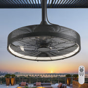 Outdoor Ceiling Fans with Lights,Hanging Hook Ceiling Fan with Remote