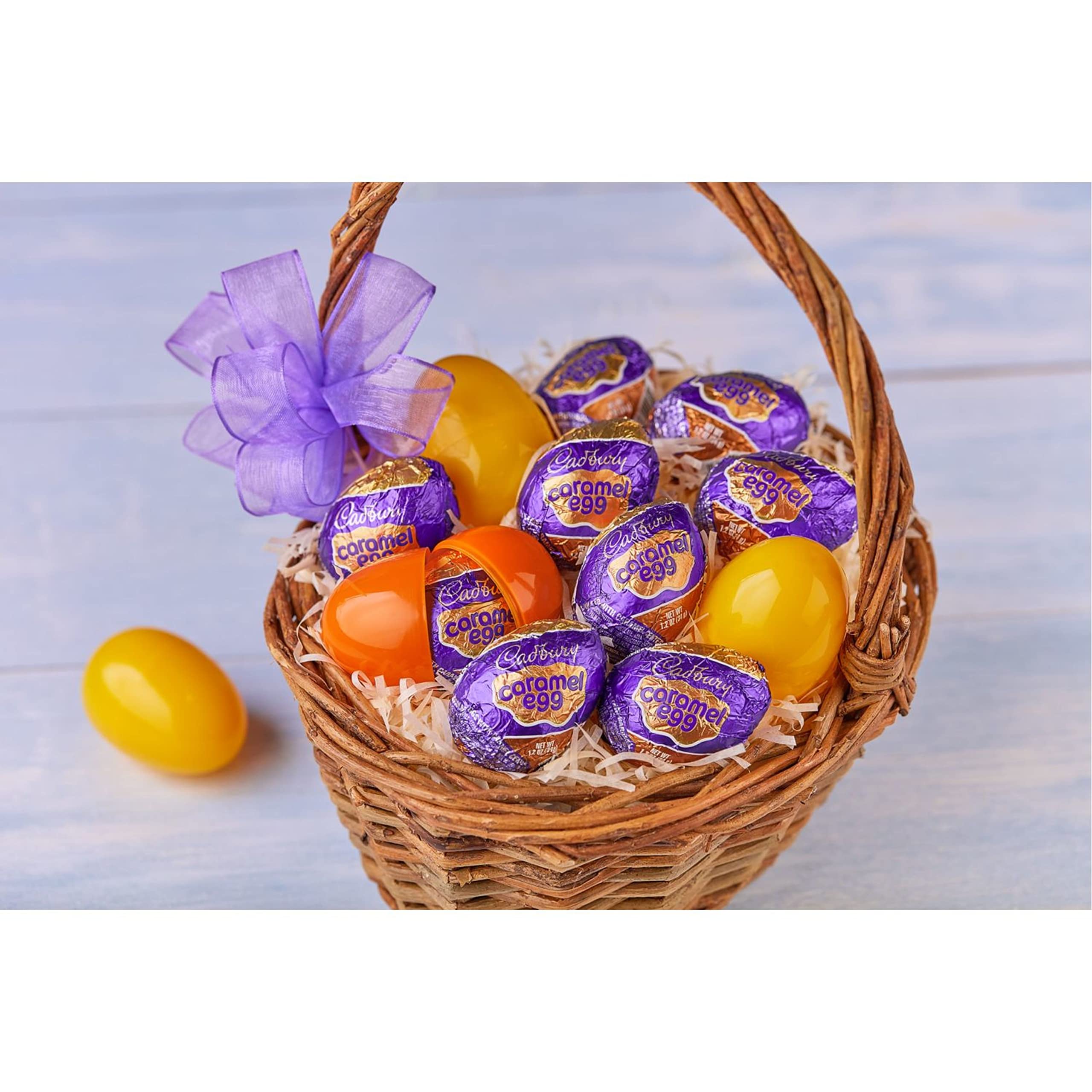 Milk Chocolate with Caramel Center Eggs Candy, Bulk Easter, 1.2 oz Packs (48 Count)