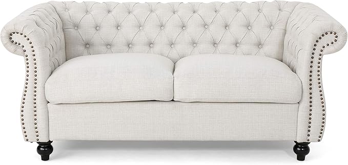 Christopher Knight Home Karen Traditional Chesterfield Loveseat Sofa