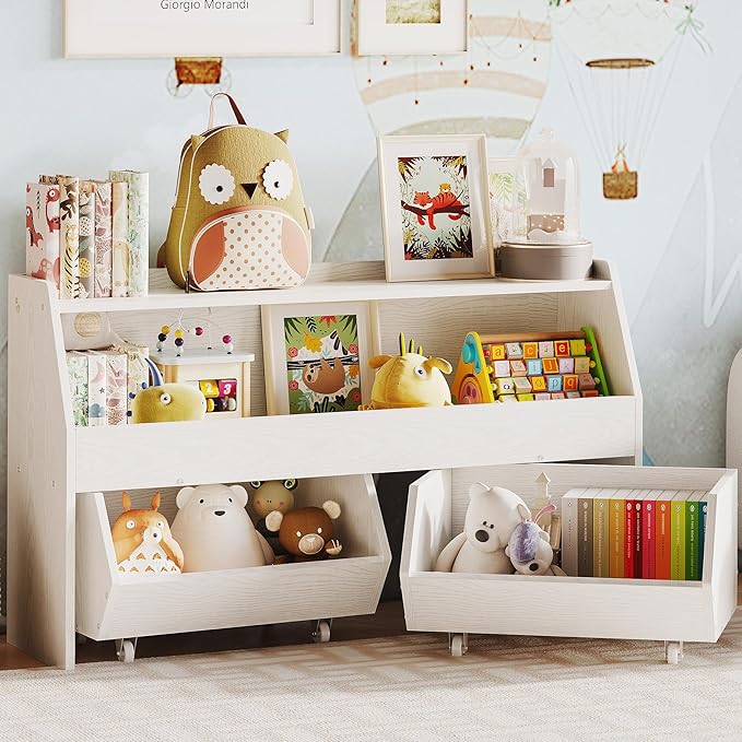 Toy Storage Organizer for Kids, Toy Storage Cabinet with Drawers