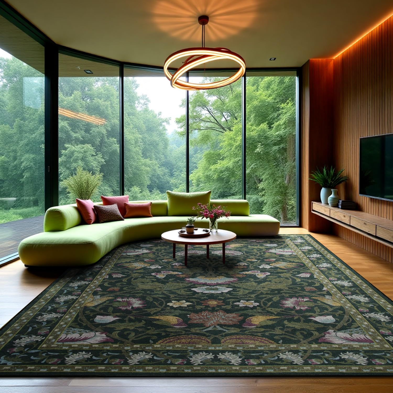 8x10 Large Area Rug for Living Room, Washable Bedroom Rug