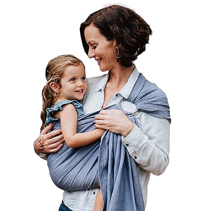 Luxury Ring Sling Baby Carrier, Soft Linen Blend Baby Sling, Baby Wrap