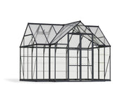 canopia 12x10 Garden Solarium Greenhouse, UV Polycarbonate Outdoor Structure