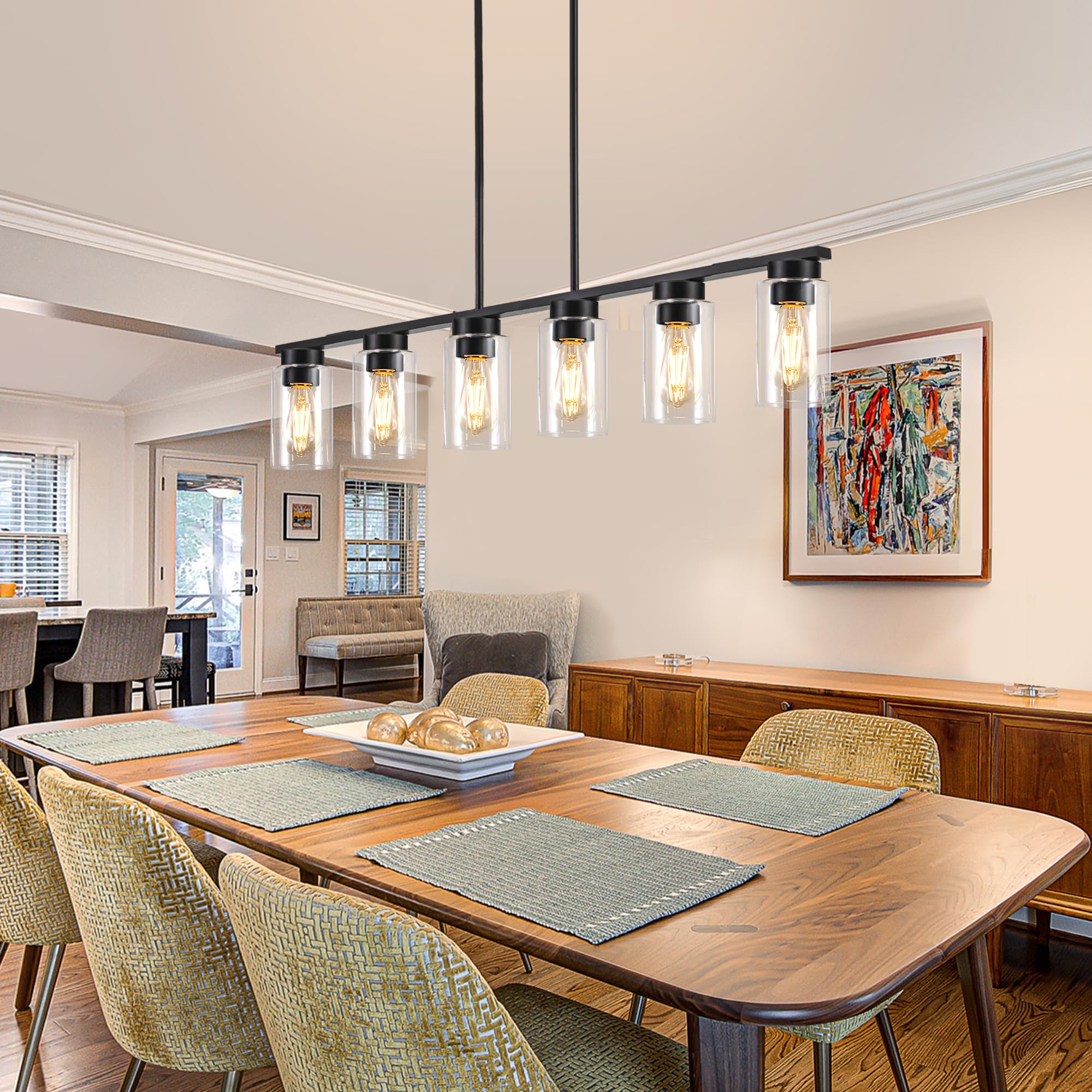 Dining Room Light Fixture Island Lights for Kitchen 6-Light Kitchen Island Lighting