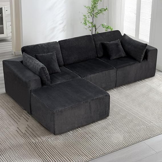 Cloud Sectional Couch with L-Shape Chaise,Modular Sofa