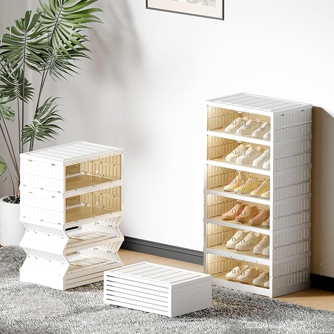 Shoe Rack Organizer Storage Box 6 Tiers-12 Pairs