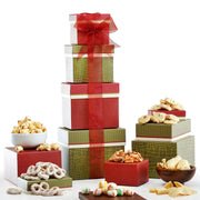 Gourmet Food Gift Basket Tower Snack Gifts for Women, Men, Families, College – Birthday