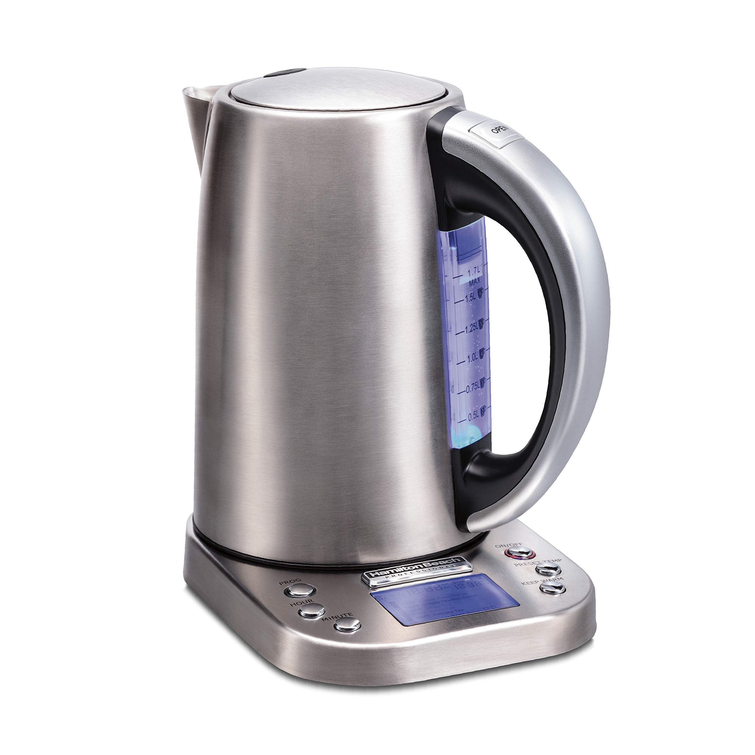 Digital LCD Temperature Control Electric Tea Kettle, Water Boiler & Heater, 1.7 Liter