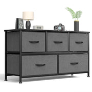 Dresser for Bedroom 5 Fabric Drawers Dresser Clothes Cabinet Storage