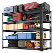 Heavy Duty Garage Shelving 3000lbs Capacity - 72"x48"x24" Industrial Aluminum Shelves