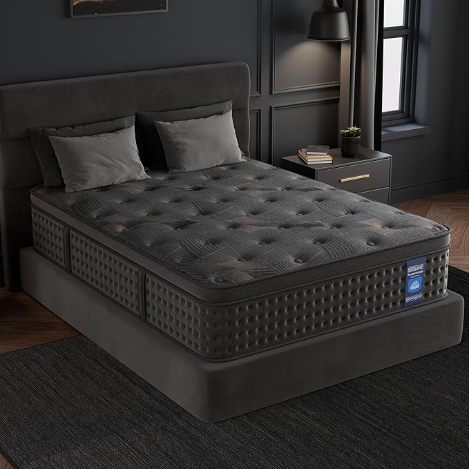 Queen Mattress,10 Inch Hybrid Queen Mattresses with Memory Foam & Pocket Spring