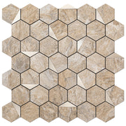 Hexagon Peel and Stick Backsplash, 10-Sheet Peel and Stick Tiles PVC Wall Tile