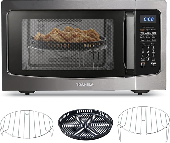 Air Fryer Combo 4-in-1 Countertop Microwave Oven, Smart Sensor, Convection
