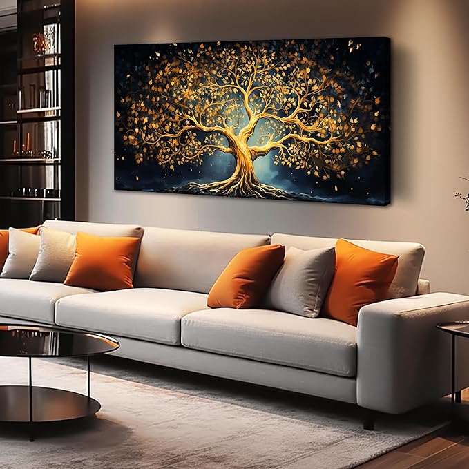 Abstract Wall Art for Bedroom Black Canvas Wall Decor for Living Room Modern Picture