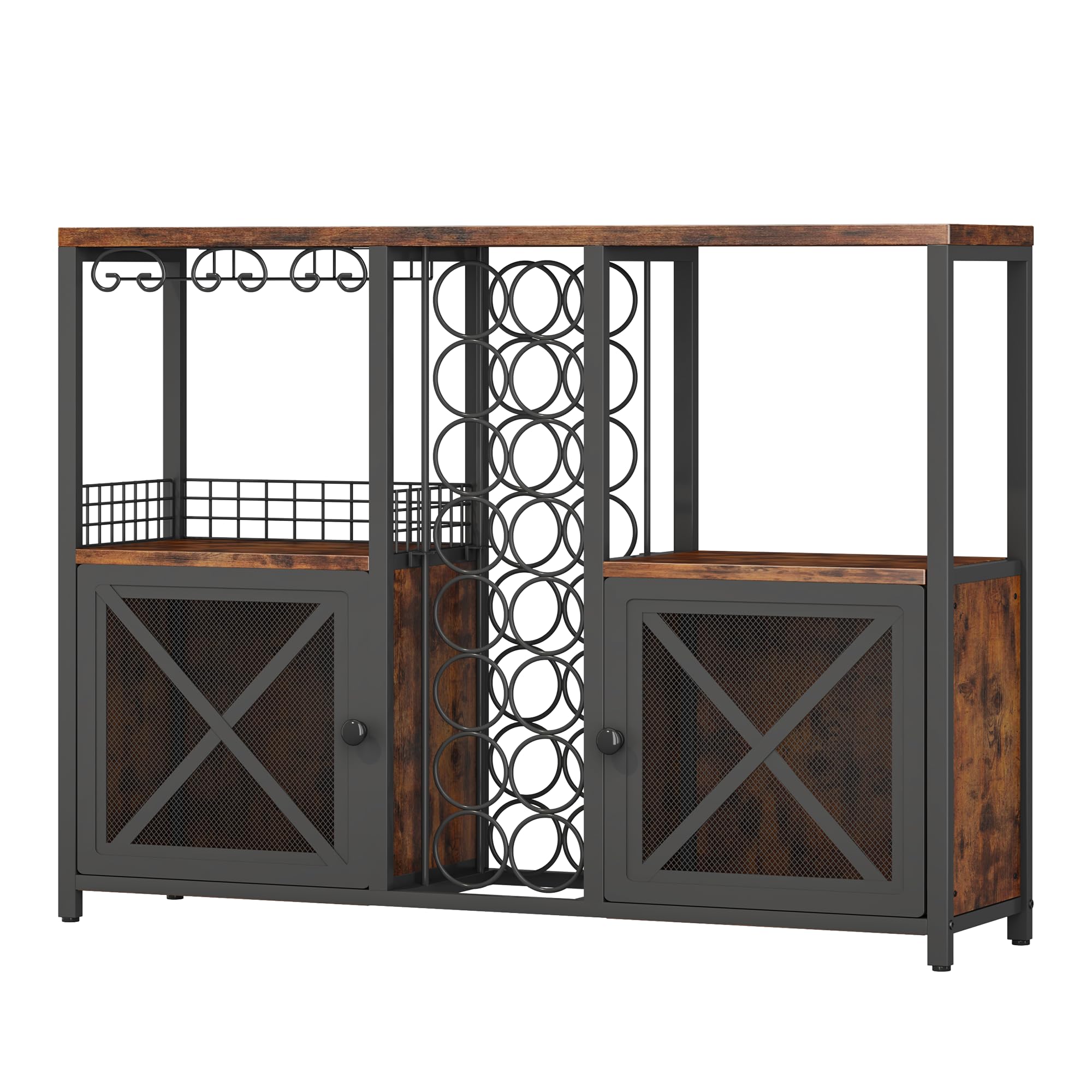 Mini Bars for Home, Wooden Coffee Bar Cabinet