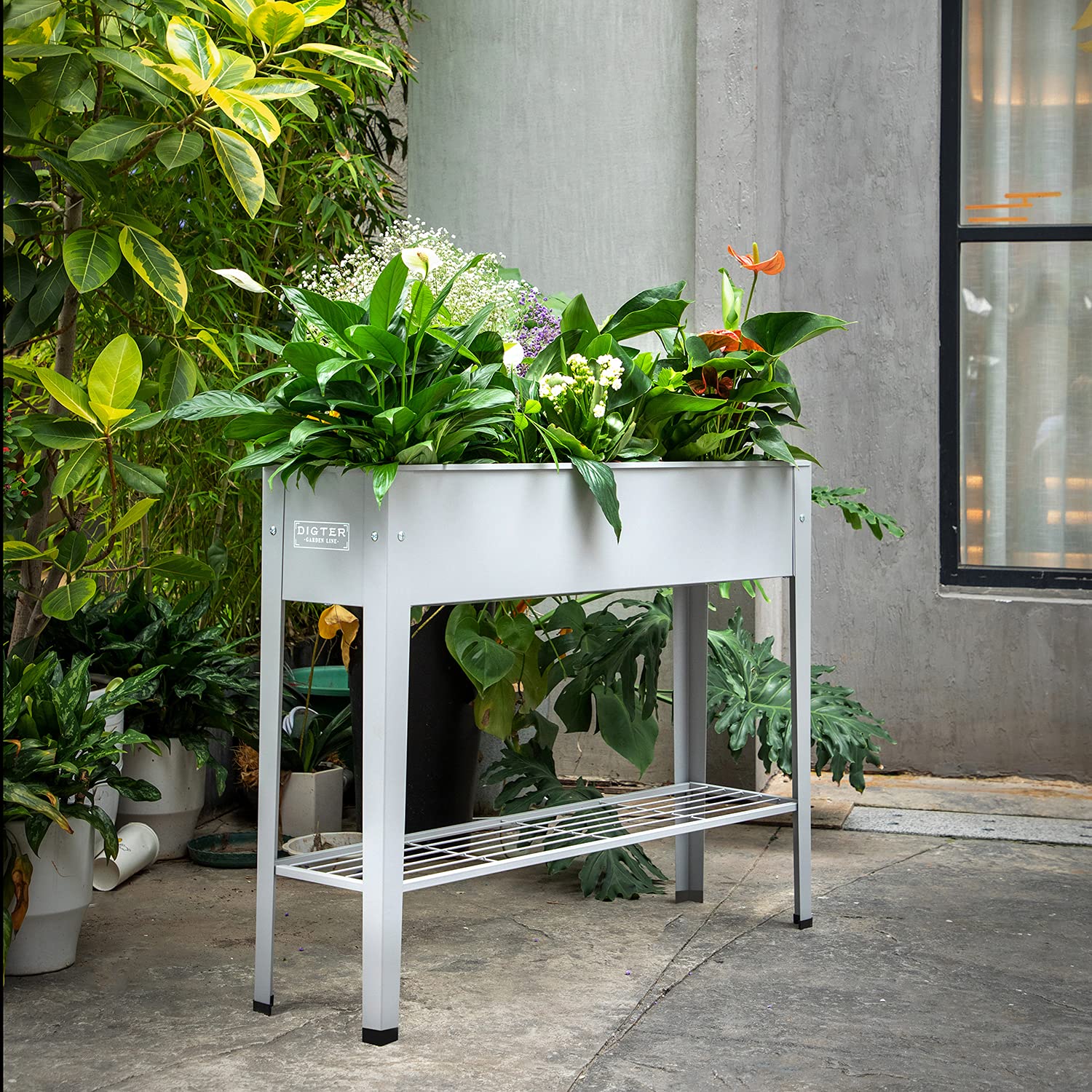 Metal Raised Garden Bed,Raised Planter Box with Legs,Herbs and Vegetables Planter