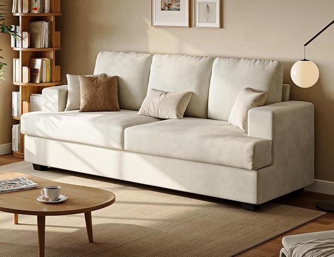3 Seater Couches for Living Room Sofas 89” Comfy Sectional Couch