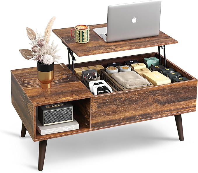 Coffee Table, 39" Lift Top Coffee Table with Hidden Compartment,living room