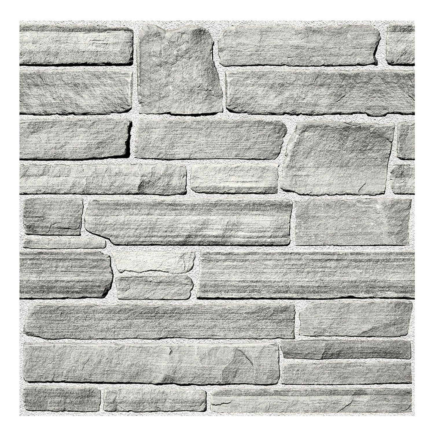 3D Faux Stone Wall Panel, Peel and Stick Wall Tiles,10 Pcs of 12"X12" Ultra-Light Thin