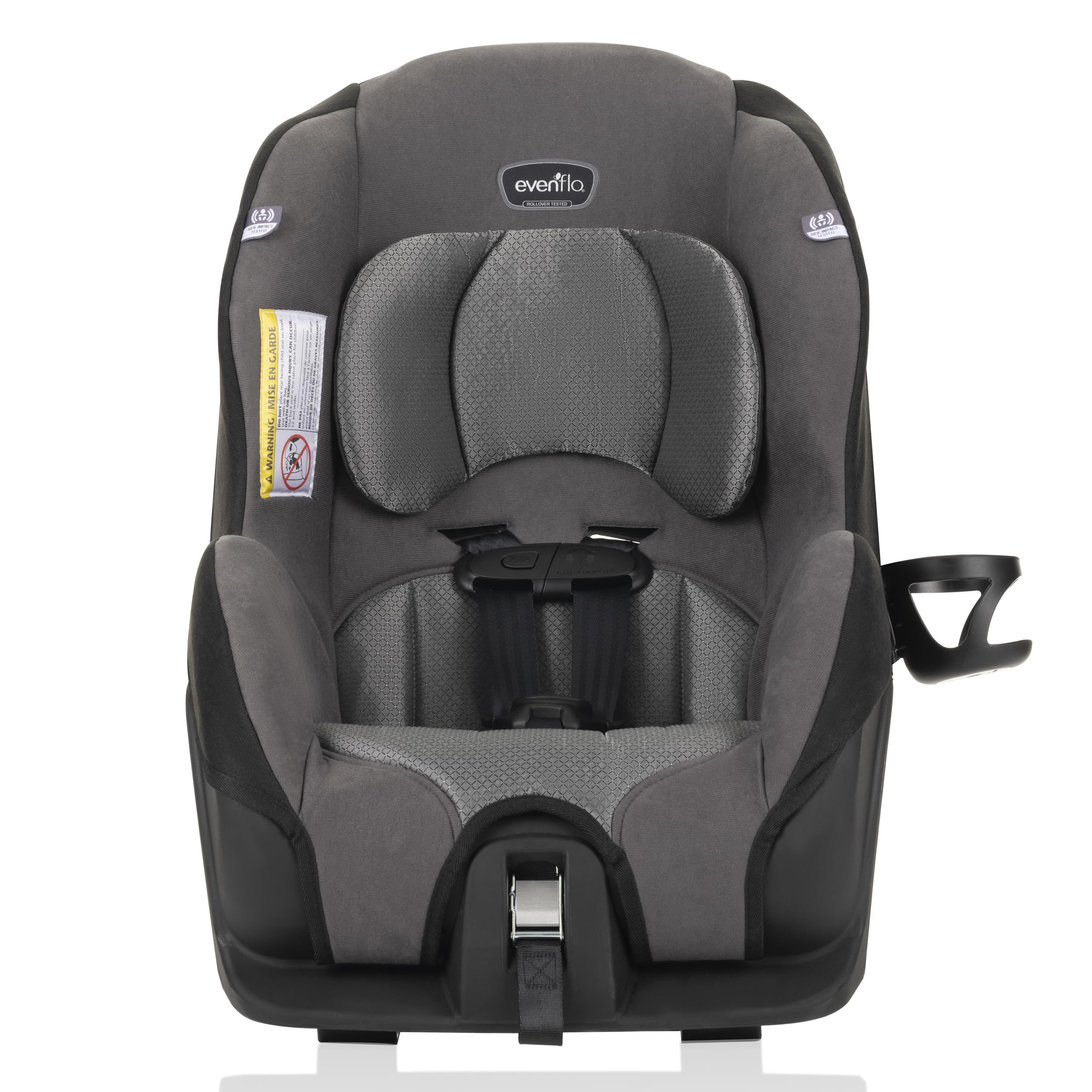 Tribute LX 2-in-1 Lightweight Convertible Car Seat, Travel Friendly (Saturn Gray)