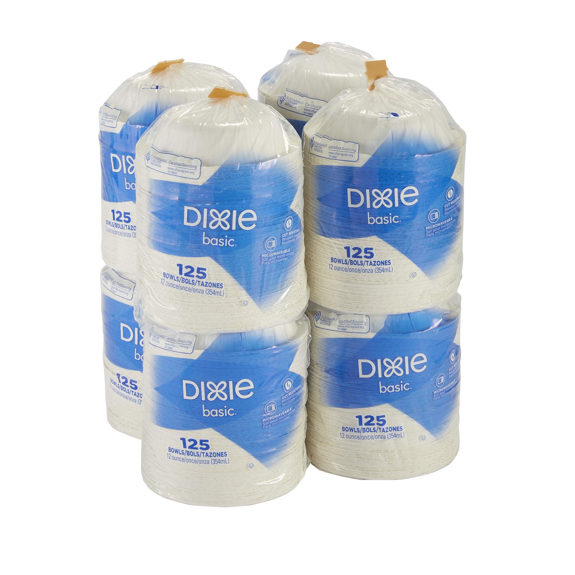 12oz. Light-Weight Disposable Paper Bowls by GP PRO (Georgia-Pacific)