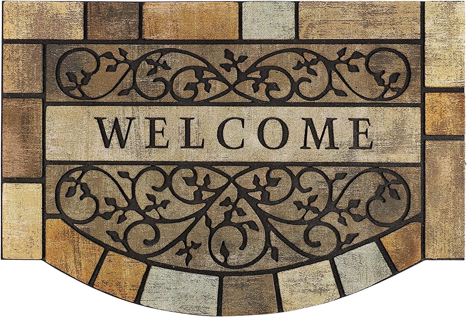 Durable Welcome Door Mats, 24"x36" Heavy-Duty Large Outdoor Mat for Front Door